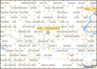 map of Holzhausen