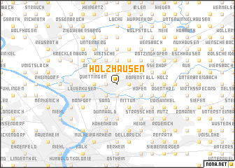 map of Holzhausen