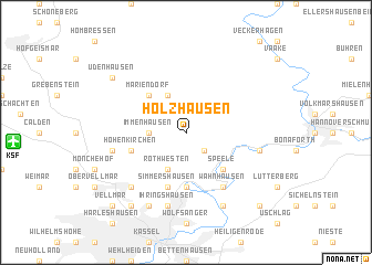 map of Holzhausen