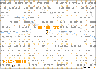 map of Holzhäuser