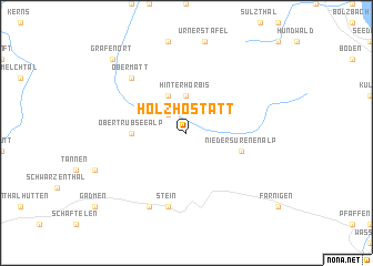 map of Holzhostatt