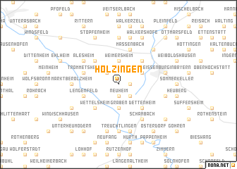 map of Holzingen