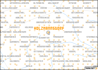 map of Holzmannsdorf