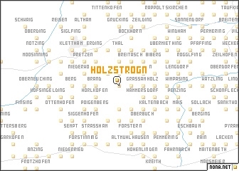 map of Holzstrogn