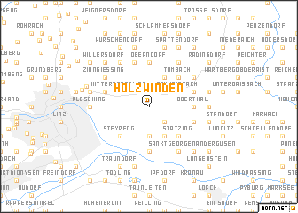 map of Holzwinden