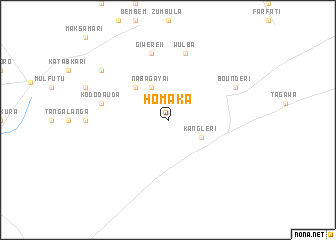 map of Homaka