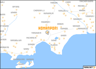 map of Homanp\