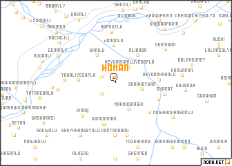 map of Homān