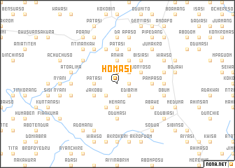 map of Homasi