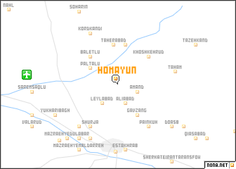 map of Homāyūn