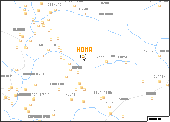 map of Homā