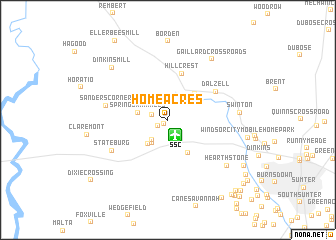 map of Home Acres