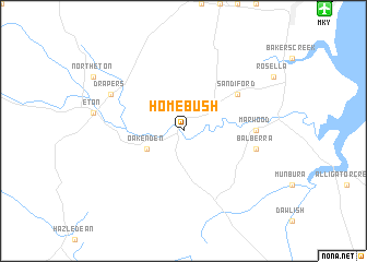 map of Homebush