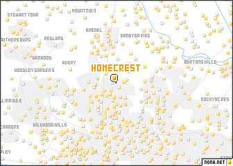 map of Homecrest