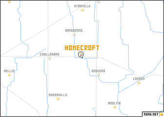 map of Homecroft