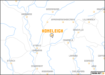 map of Homeleigh