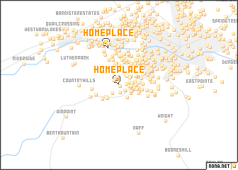 map of Homeplace