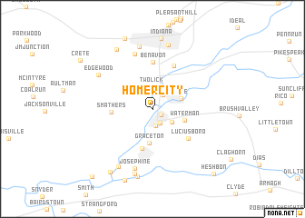 map of Homer City