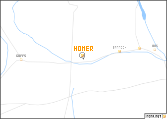 map of Homer