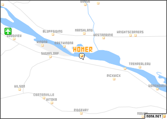 map of Homer