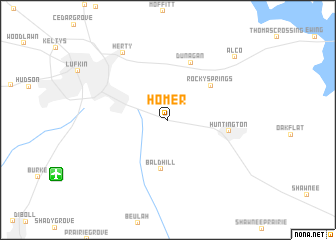 map of Homer