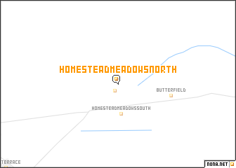 map of Homestead Meadows North