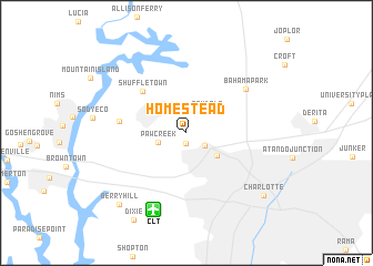 map of Homestead