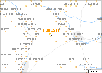 map of Homeşti