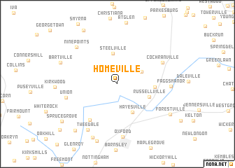 map of Homeville