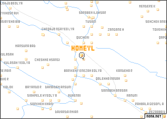 map of Ḩomeyl