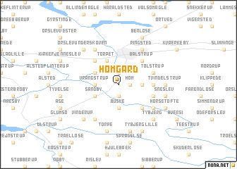 map of Hømgård