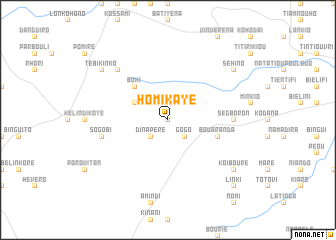 map of Homikaye