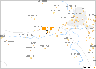 map of Hominy