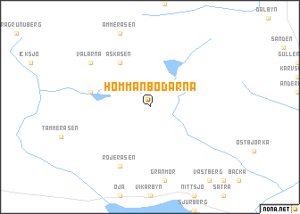 map of Hommanbodarna