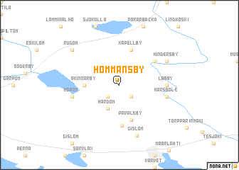 map of Hommansby