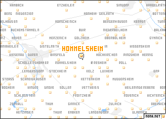 map of Hommelsheim