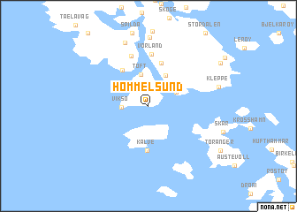 map of Hommelsund