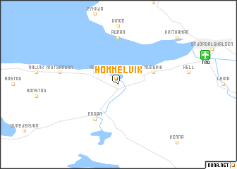 map of Hommelvik