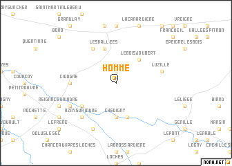 map of Homme