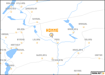 map of Homme