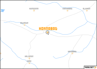 map of Homnābād