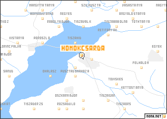 map of Homokcsárda