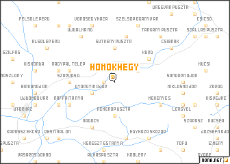 map of Homokhegy