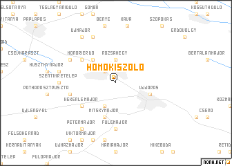 map of Homokiszőlő