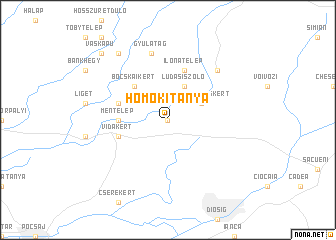 map of Homokitanya