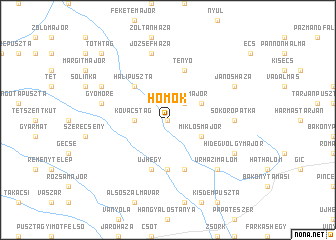 map of Homok