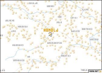 map of Homolj