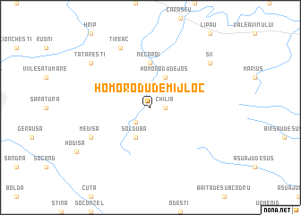 map of Homorodu de Mijloc