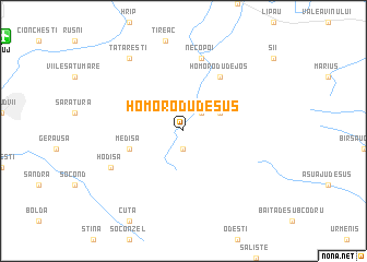 map of Homorodu de Sus