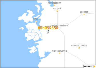 map of Homosassa